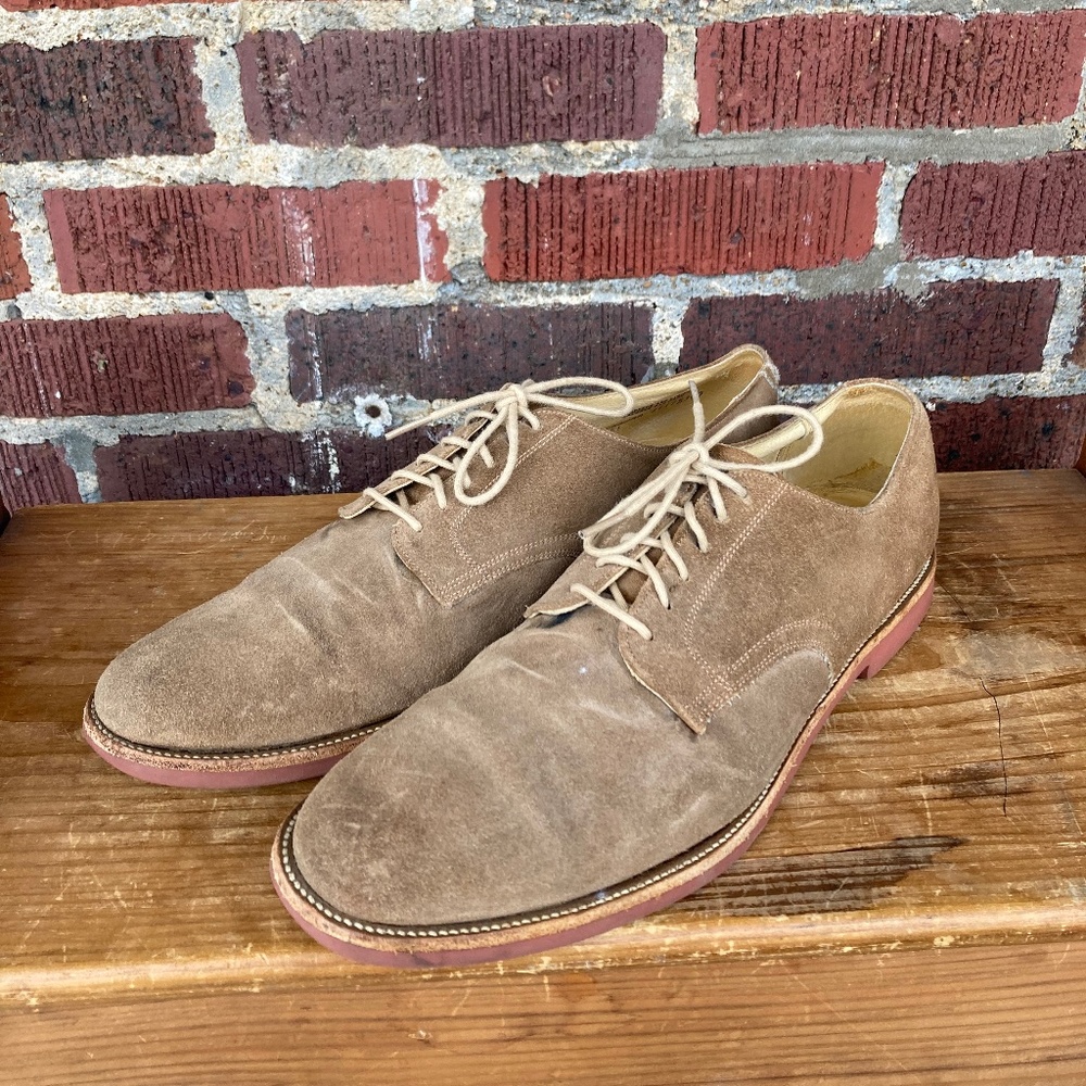 Allen Edmonds Men’s Wingtip Tan Suede Shoes Size 15